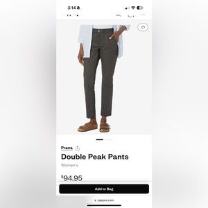 Prana Double Peak Pant